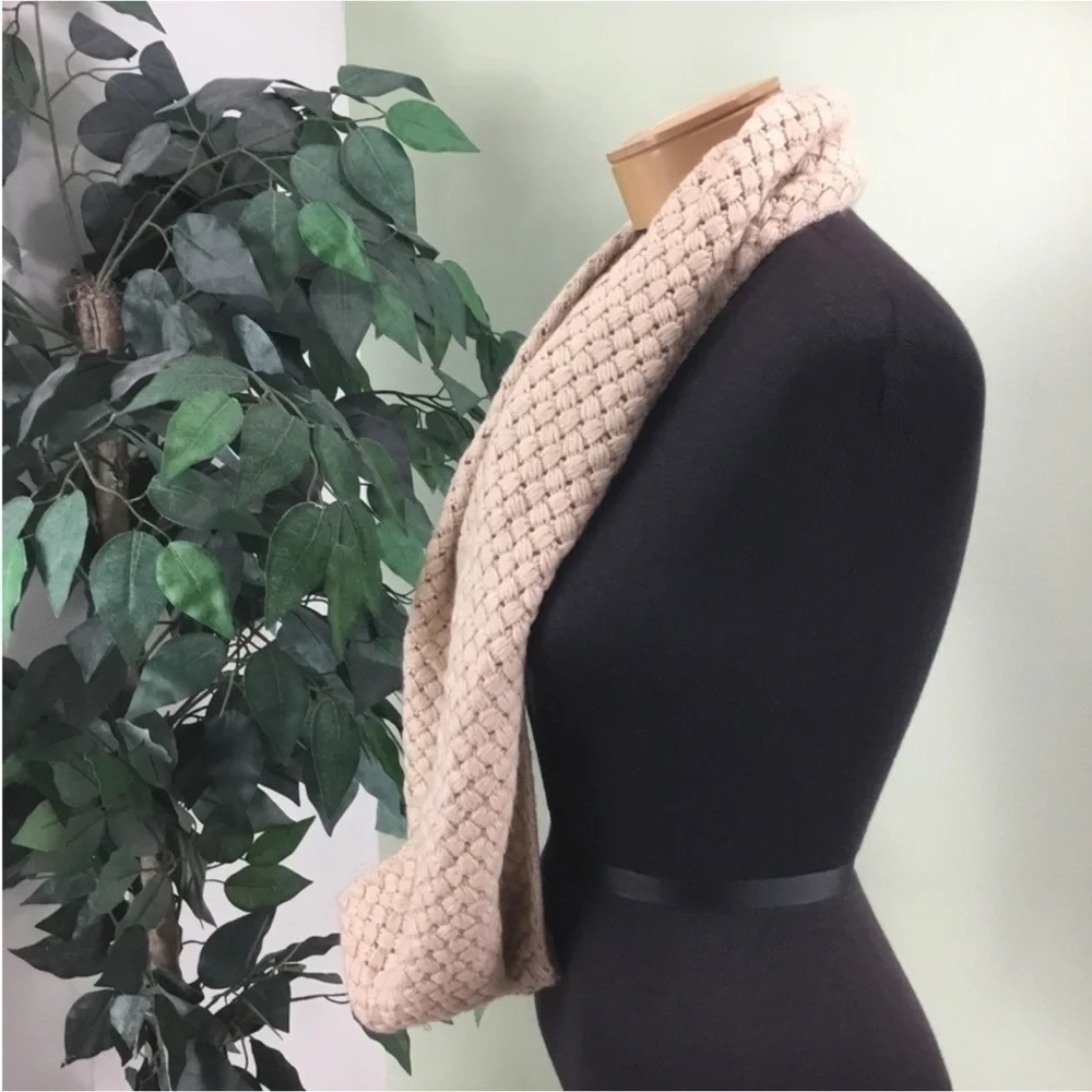 Deb basket weave style tan infinity scarf Woman’s One Size Fits Most